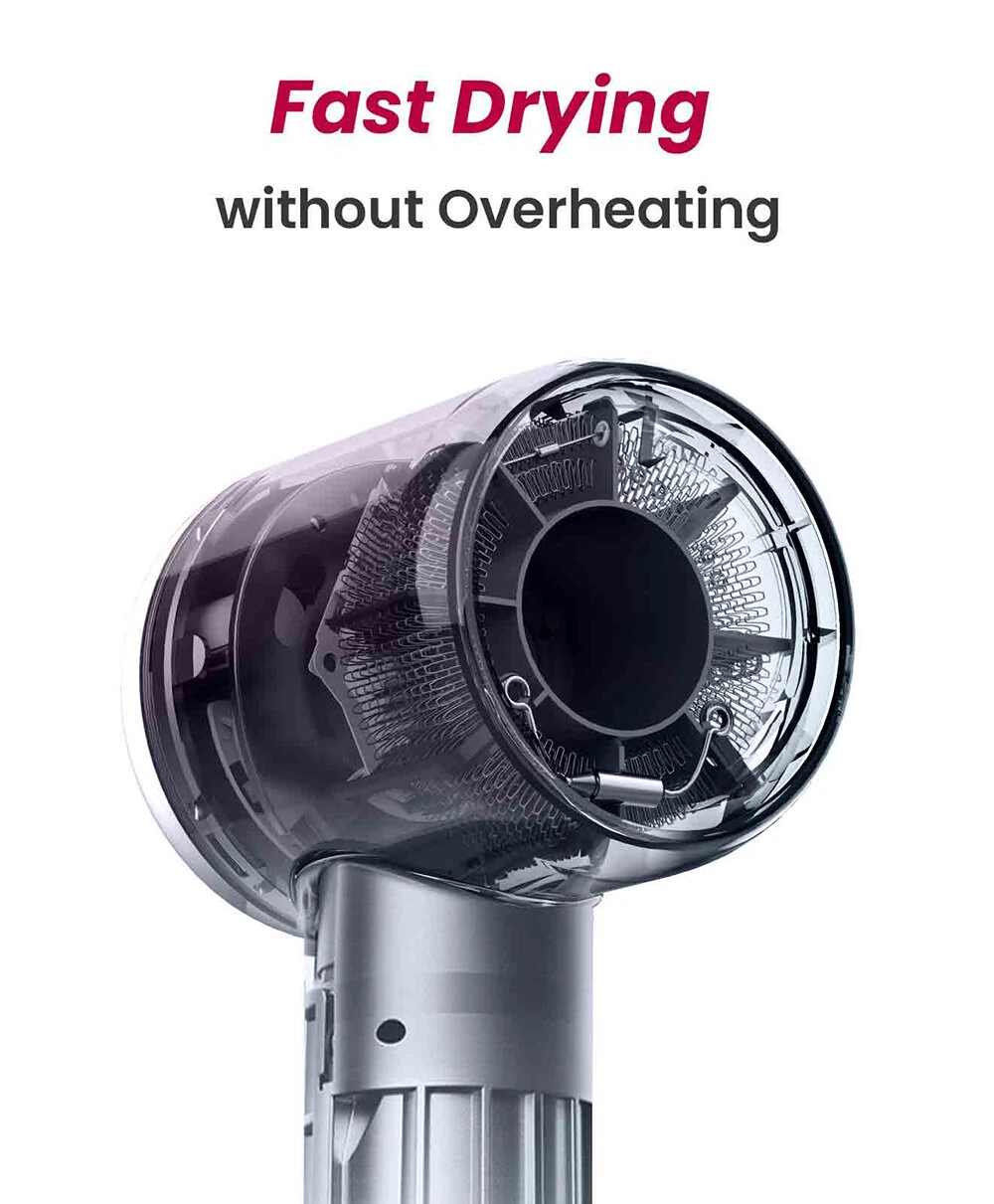 (image for) COSHARE HD10E High-Speed Hair Dryer 8 Billion Negative Ions 110,000 RPM Hair Dryer Lightweight Design EU Plug