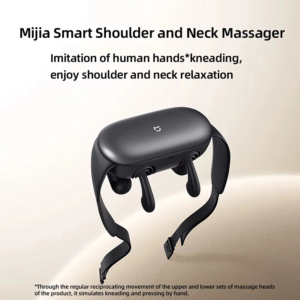 (image for) XIAOMI Mijia Smart Neck & Shoulder Massager Rechargeable with Heat Therapy 9 Modes APP Control & NFC Deep Tissue Kneading